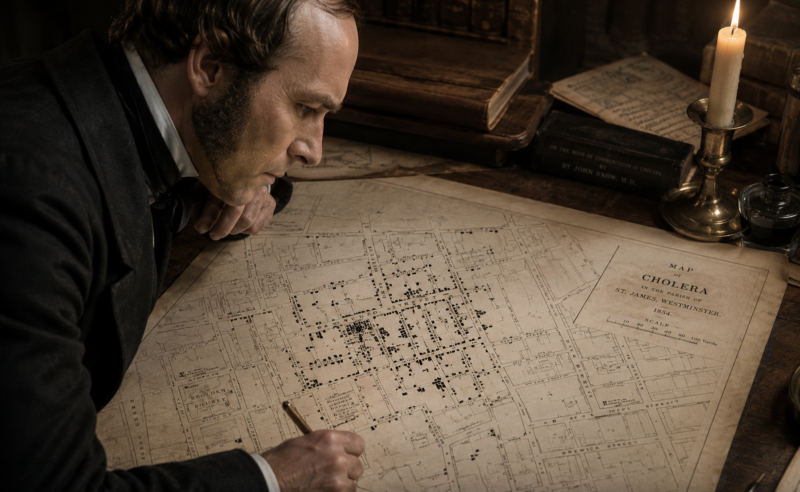 The Famous Broad Street Map