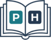 A book showing letters P and H depicting Public Health learning