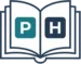 A book showing letters P and H depicting Public Health learning